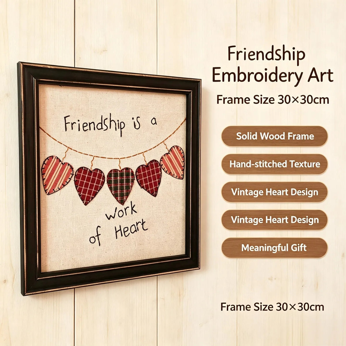 Hand-stitched embroidery texture detail