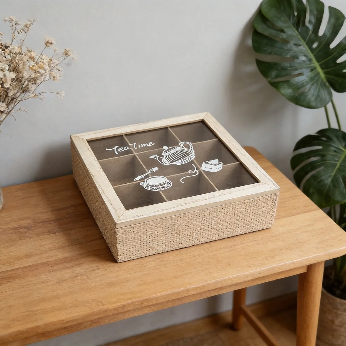 Muya Artisan Cork & Soul Tea Box - Nordic Tea Room Setting